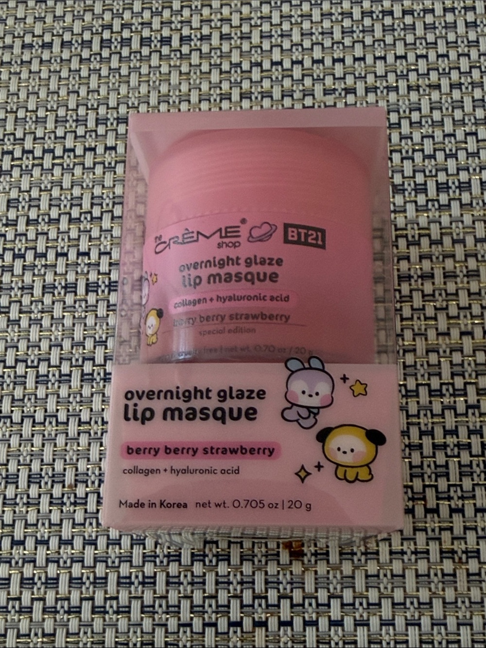 The Creme Shop Overnight Glaze Lip Masque - Berry Berry Strawberry - Picture 3 of 6